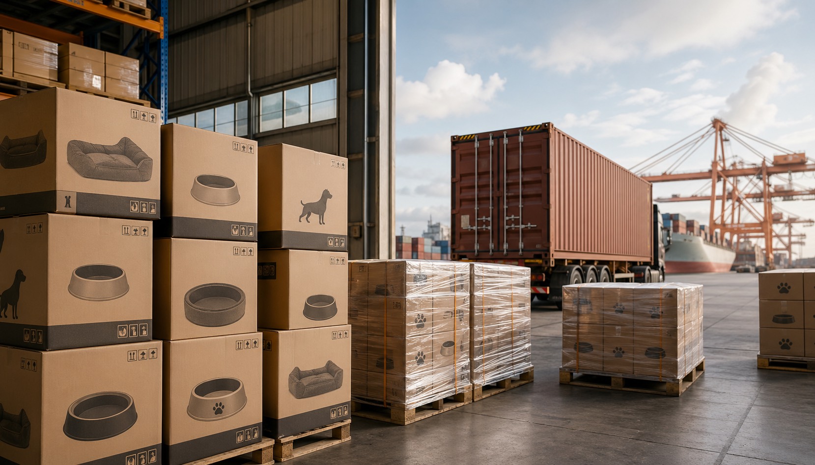 Shipping Pet Products to the US: FCL, LCL, DDP and FBA Pre-labeling Explained