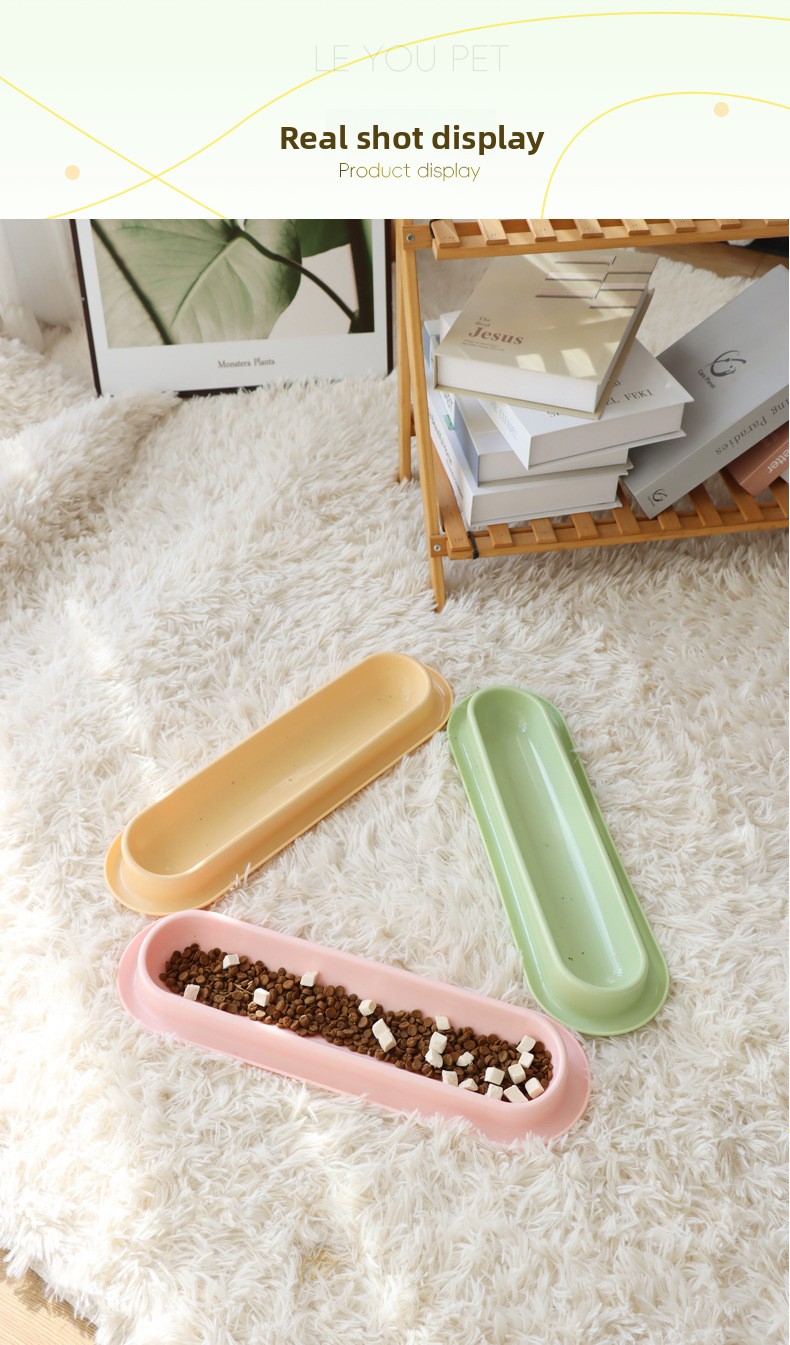 Ant-Proof Long Cat Bowl for Multi-Cat Feeding detail 12