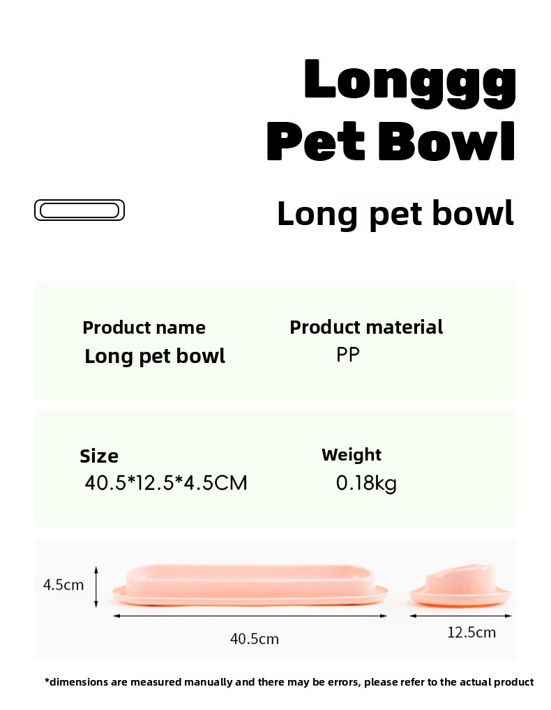 Ant-Proof Long Cat Bowl for Multi-Cat Feeding detail 4