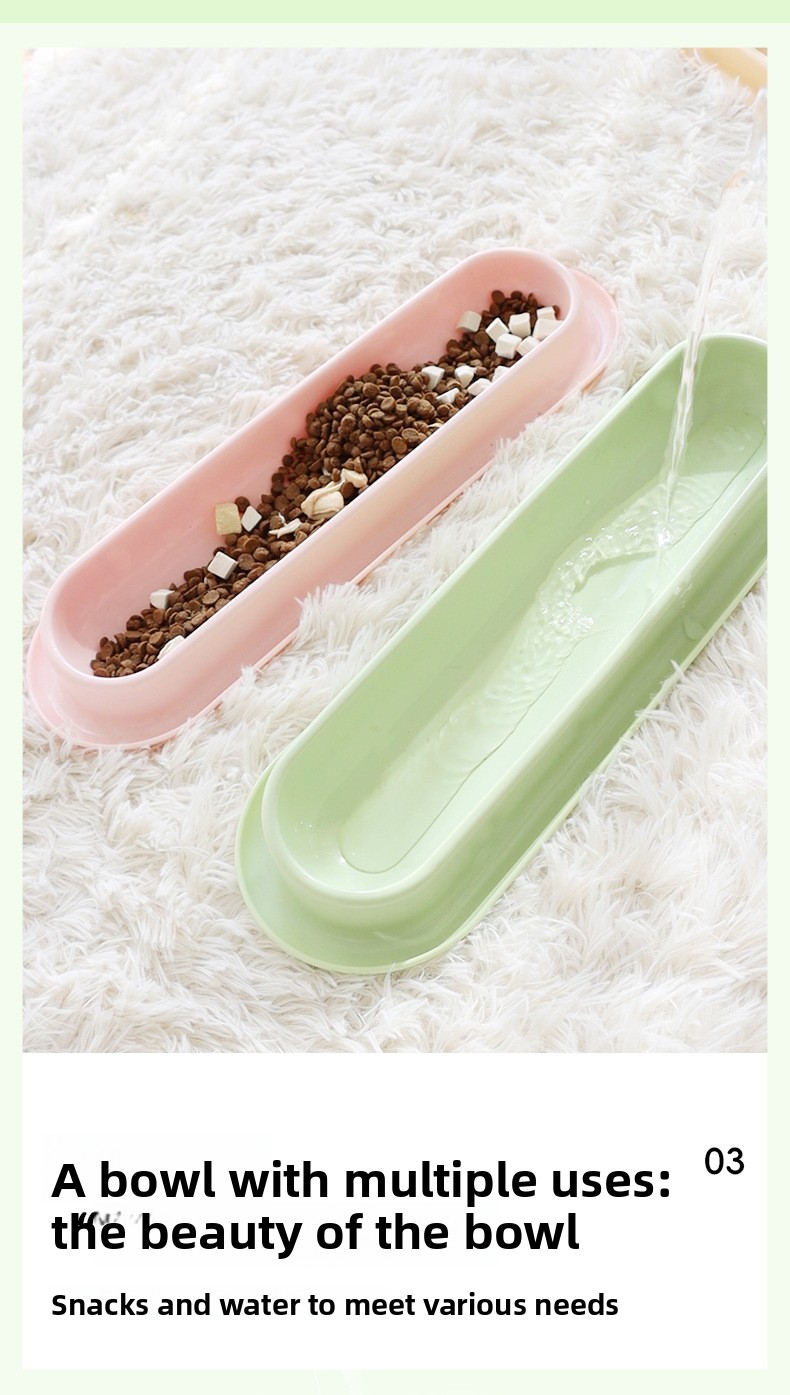 Ant-Proof Long Cat Bowl for Multi-Cat Feeding detail 8
