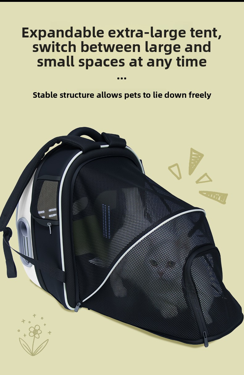 Breathable Portable Pet Backpack Carrier detail 12