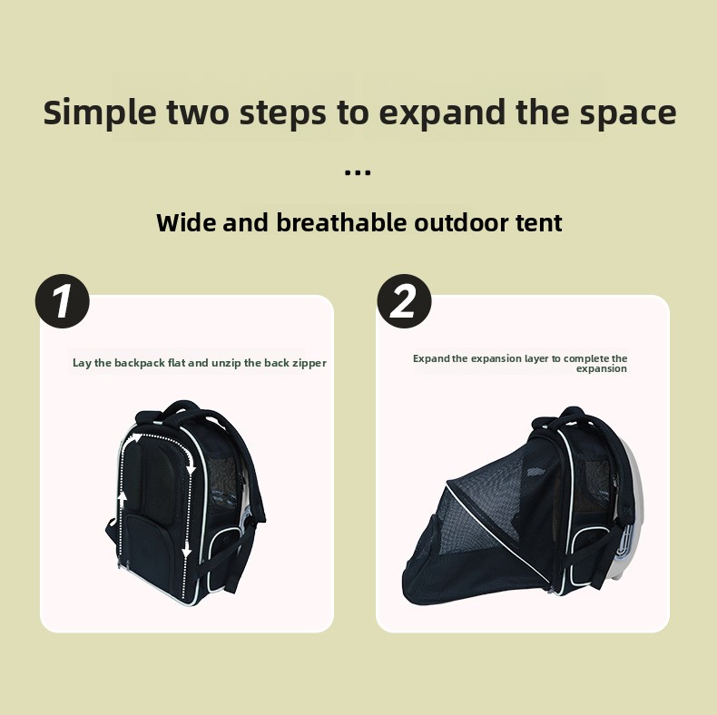 Breathable Portable Pet Backpack Carrier detail 14