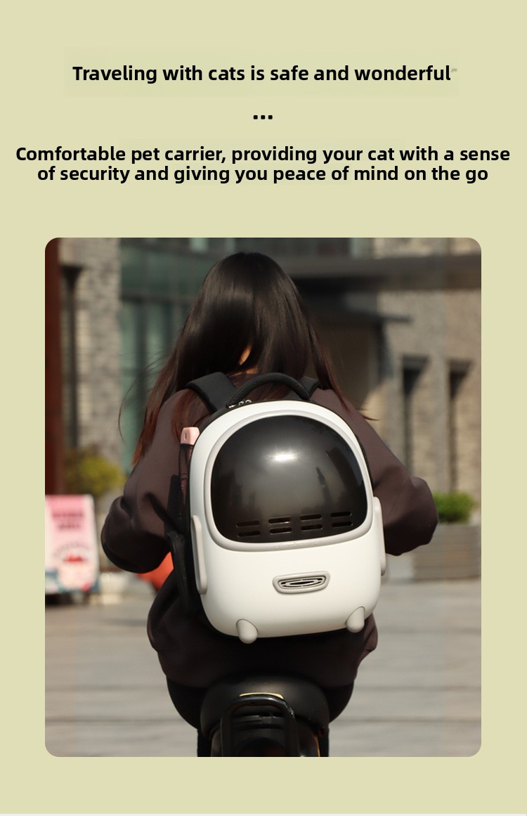 Breathable Portable Pet Backpack Carrier detail 4