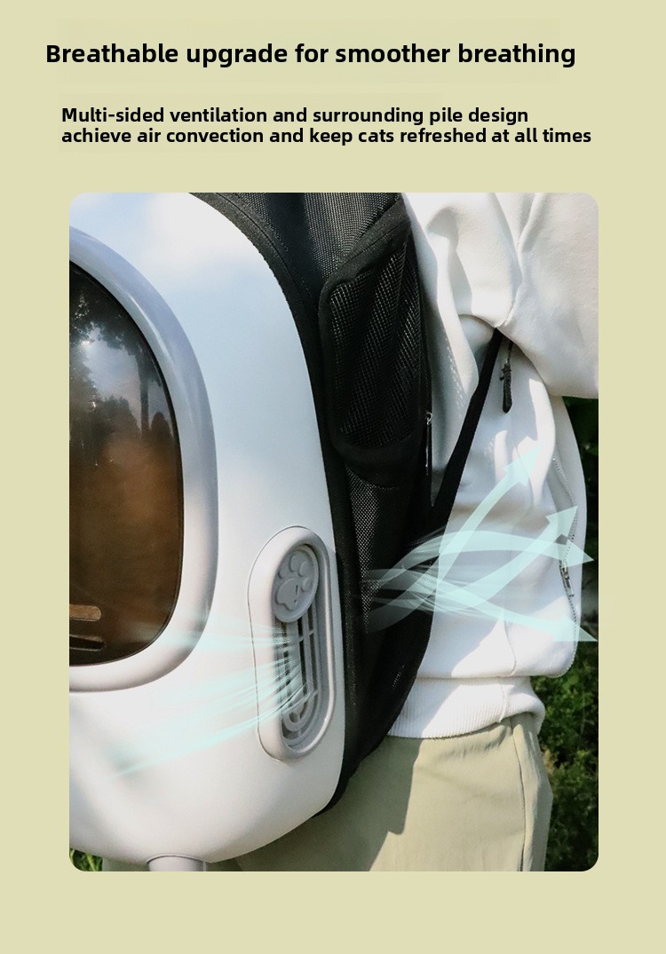 Breathable Portable Pet Backpack Carrier detail 6