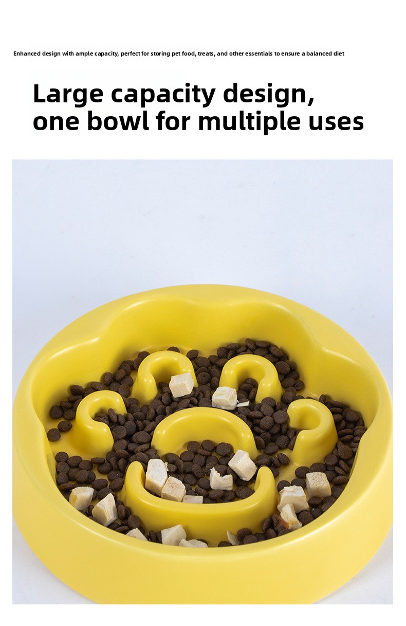 Ceramic Slow Feed Bowl for Dogs and Cats - Anti-Tipping, Large Capacity detail 8